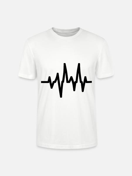 Pulse - Stanley/Stella CRAFTER Unisex Organic T-Shirt - white
