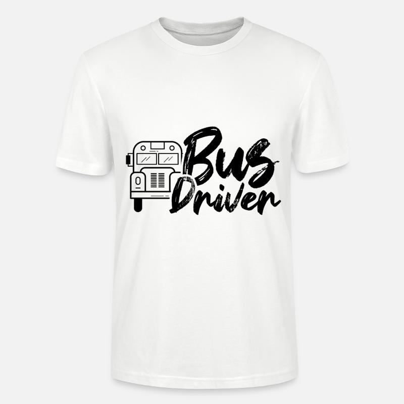 Busfahrer Bus Beruf Buslenker - Stanley/Stella Unisex Bio-T-Shirt CRAFTER - Weiß
