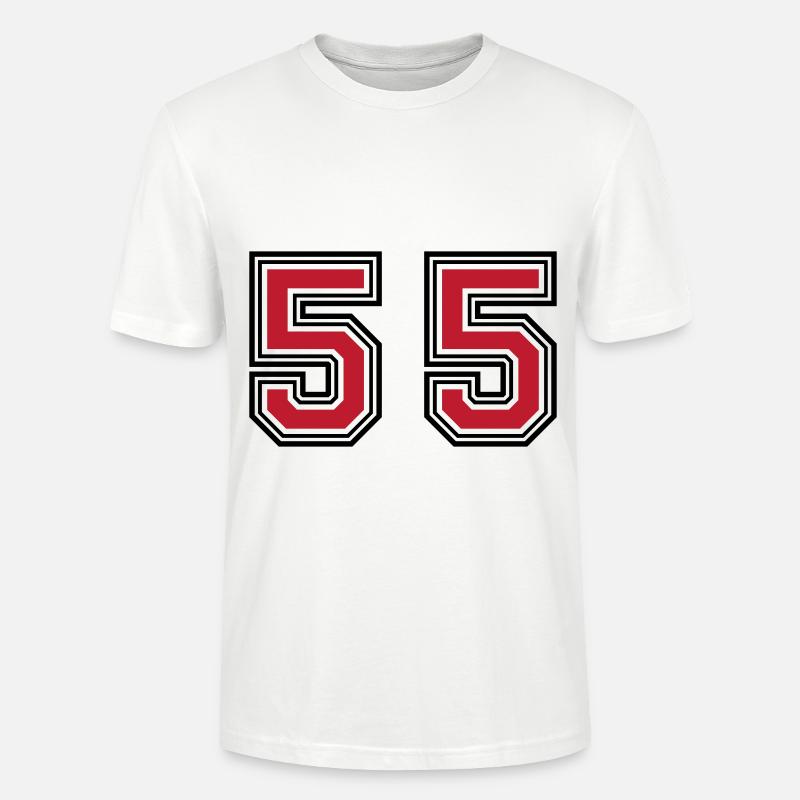 55 Symbole numérique - T-shirt bio CRAFTER Stanley Stella Unisexe - blanc