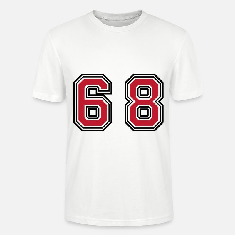 68 Symbole numérique - T-shirt bio CRAFTER Stanley Stella Unisexe - blanc