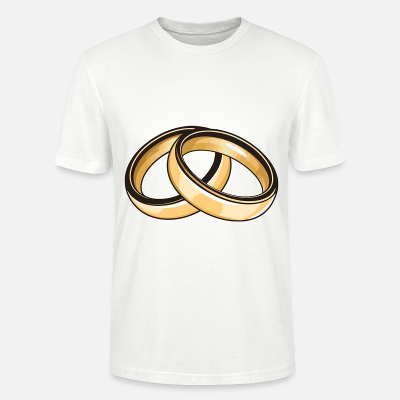 Eheringe Hochzeit - Stanley/Stella Unisex Bio-T-Shirt CRAFTER - Weiß