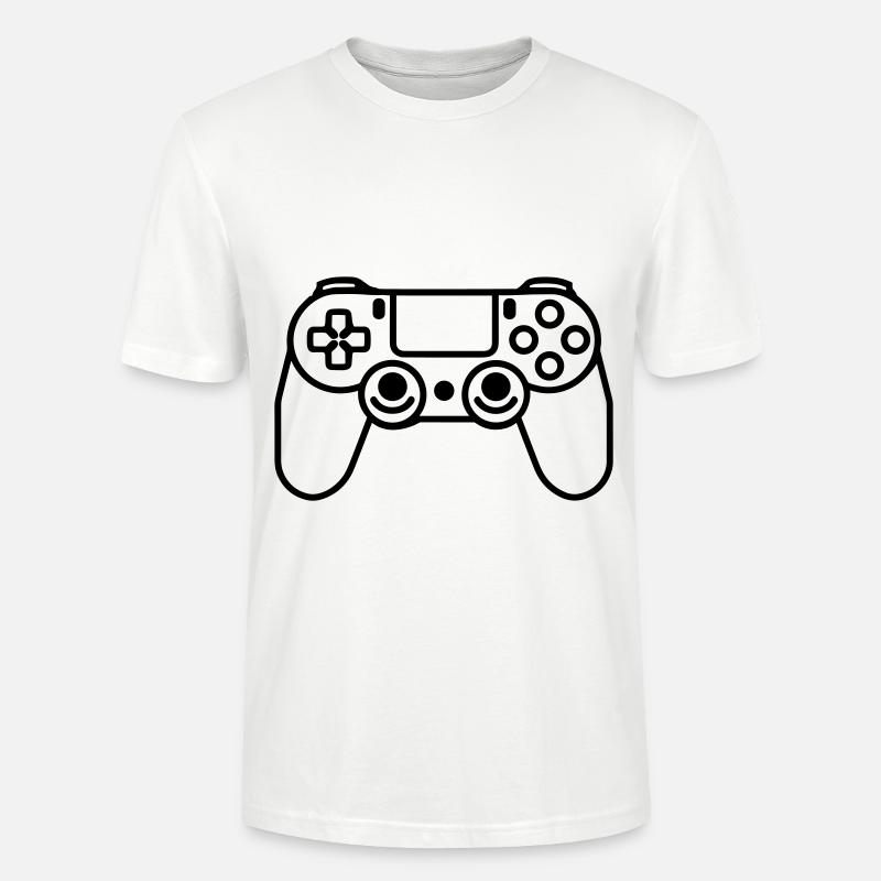 Videospiel-Controller - Stanley/Stella Unisex Bio-T-Shirt CRAFTER - Weiß