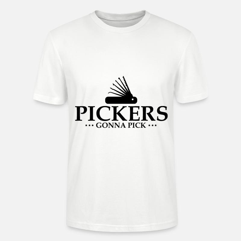 Lockpicking Lock Picking Aufsperrdienst Designs - Stanley/Stella Unisex Bio-T-Shirt CRAFTER - Weiß