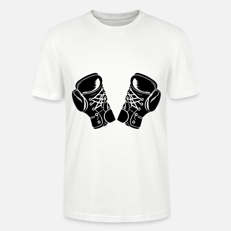 Boxhandschuhe Symbol Boxen - Stanley/Stella Unisex Bio-T-Shirt CRAFTER - Weiß