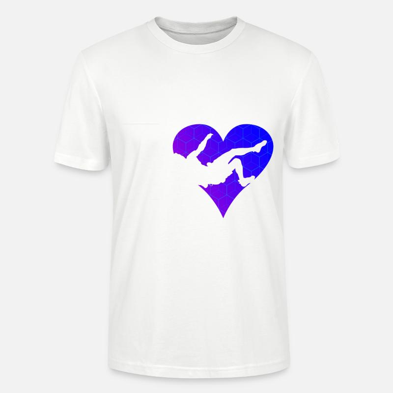 Kletterer Bouldering Climber Bouldern Boulder - Stanley/Stella Unisex Bio-T-Shirt CRAFTER - Weiß