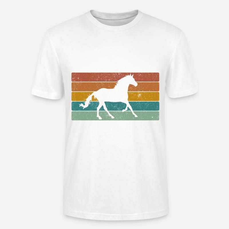 Pferd - Stanley/Stella Unisex Bio-T-Shirt CRAFTER - Weiß