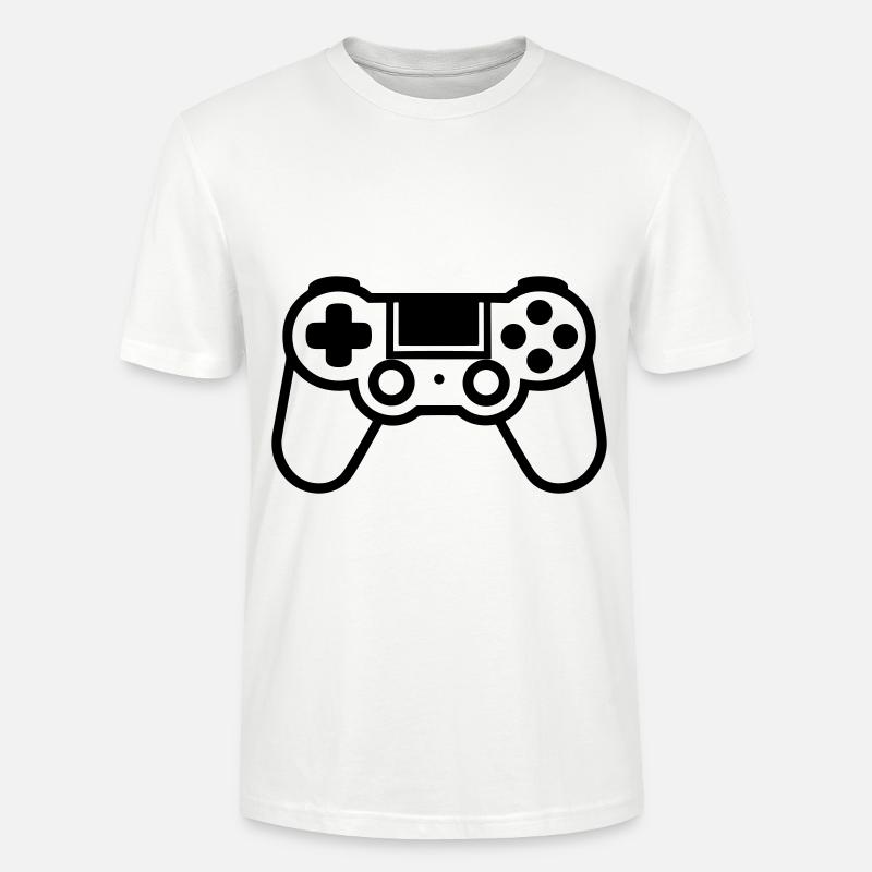 Controller til videospil - Stanley Stella CRAFTER unisex økologisk-T-shirt - hvid