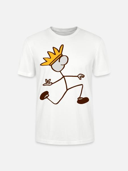 Strichmännchen - Stanley/Stella Unisex Bio-T-Shirt CRAFTER - Weiß