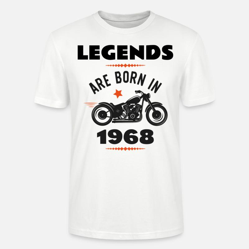 born in 1968 - Stanley/Stella Unisex Bio-T-Shirt CRAFTER - Weiß