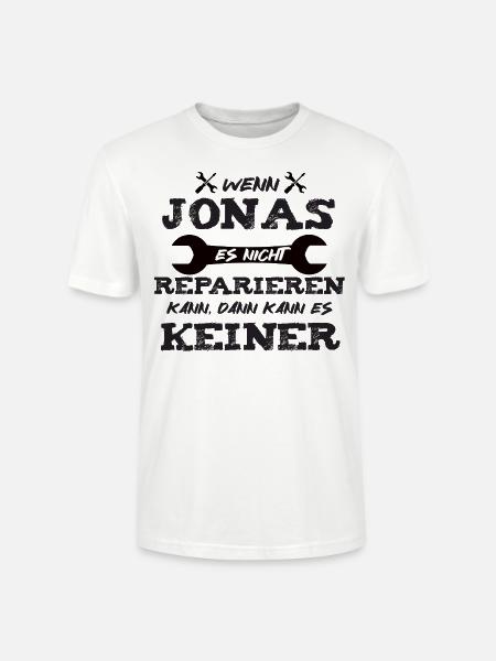Wenn Jonas es nicht reparieren kann! - Stanley/Stella Unisex Bio-T-Shirt CRAFTER - Weiß