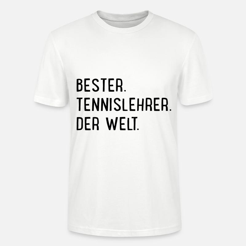 Tennislehrer - Stanley/Stella Unisex Bio-T-Shirt CRAFTER - Weiß