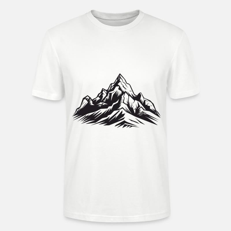 Berge Landschaft - Stanley/Stella Unisex Bio-T-Shirt CRAFTER - Weiß