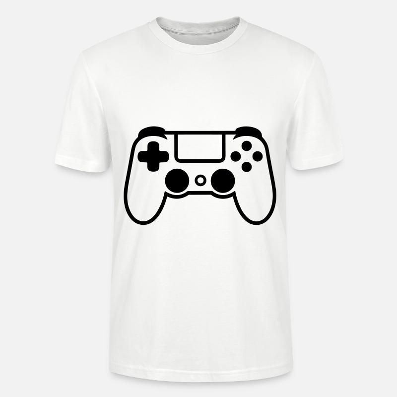 Videospiel-Controller - Stanley/Stella Unisex Bio-T-Shirt CRAFTER - Weiß