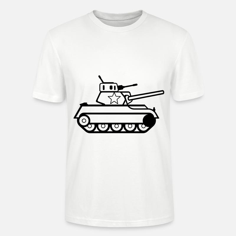 Panzer - Stanley/Stella Unisex Bio-T-Shirt CRAFTER - Weiß