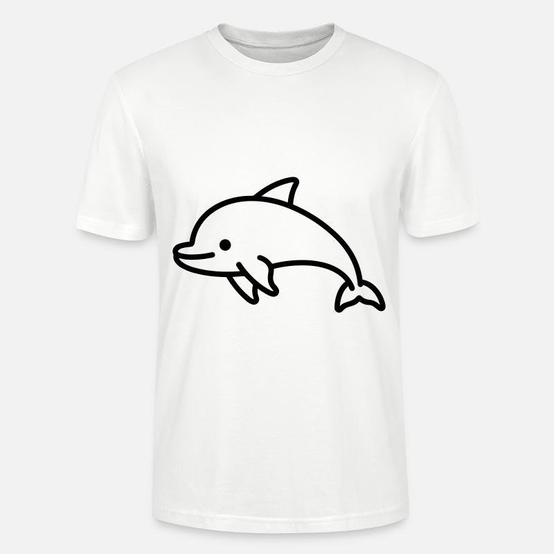 dauphin - T-shirt bio CRAFTER Stanley Stella Unisexe - blanc