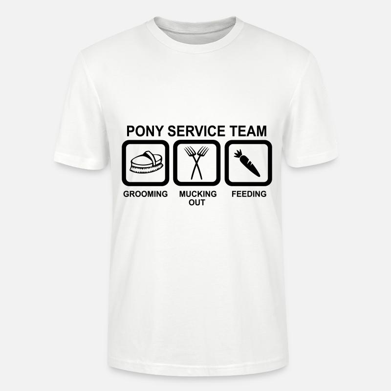 Pony - Stanley/Stella Unisex Bio-T-Shirt CRAFTER - Weiß