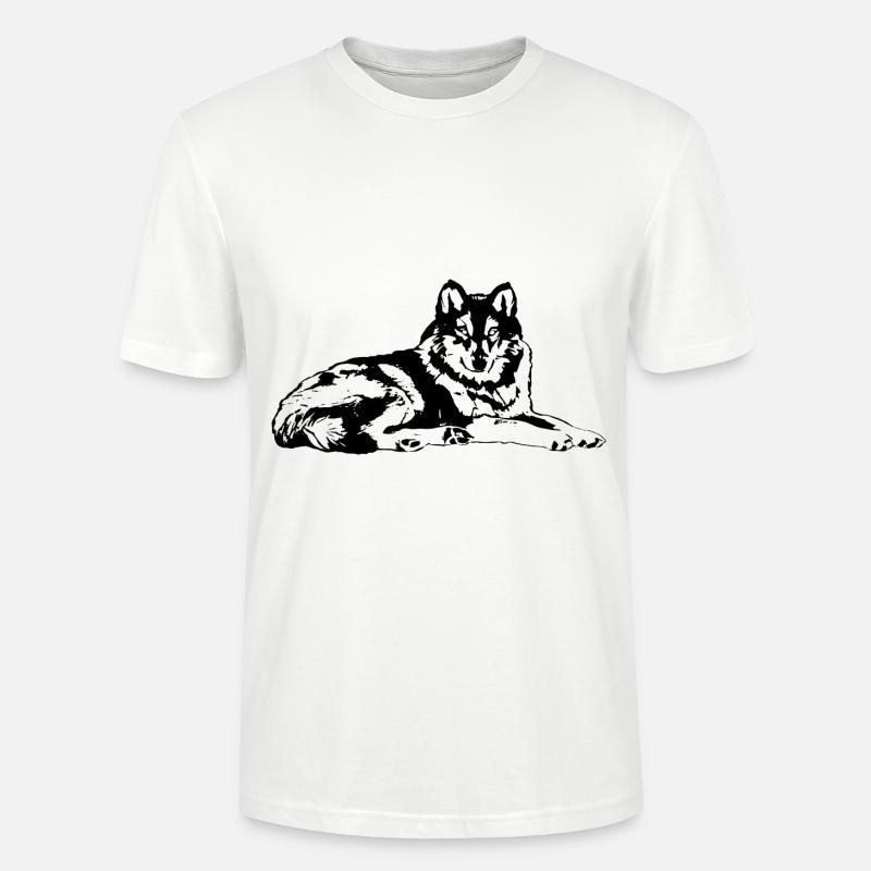 Wolf - Stanley/Stella Unisex Bio-T-Shirt CRAFTER - Weiß