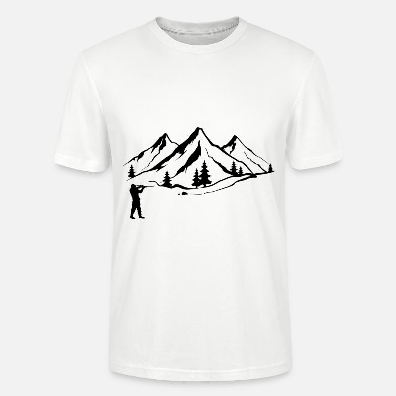 Berg 1 und Jagd - (2) - Stanley/Stella Unisex Bio-T-Shirt CRAFTER - Weiß
