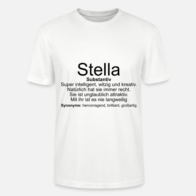 Name Definition Stella - Stanley/Stella Unisex Bio-T-Shirt CRAFTER - Weiß