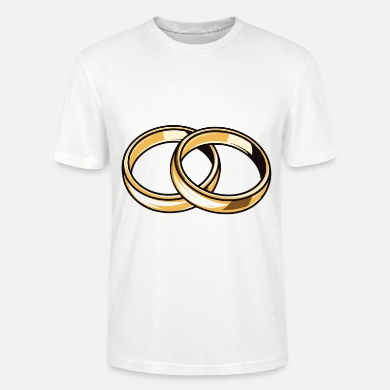 Eheringe Hochzeit - Stanley/Stella Unisex Bio-T-Shirt CRAFTER - Weiß