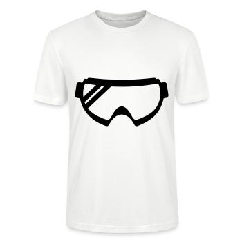 Skibrille icon - Stanley/Stella Unisex Bio-T-Shirt CRAFTER - Weiß - Vorne - Alina (178cm) & Michal (187cm)