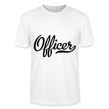 Officier - T-shirt bio CRAFTER Stanley Stella Unisexe - blanc - Devant - Alina (178cm) & Michal (187cm)
