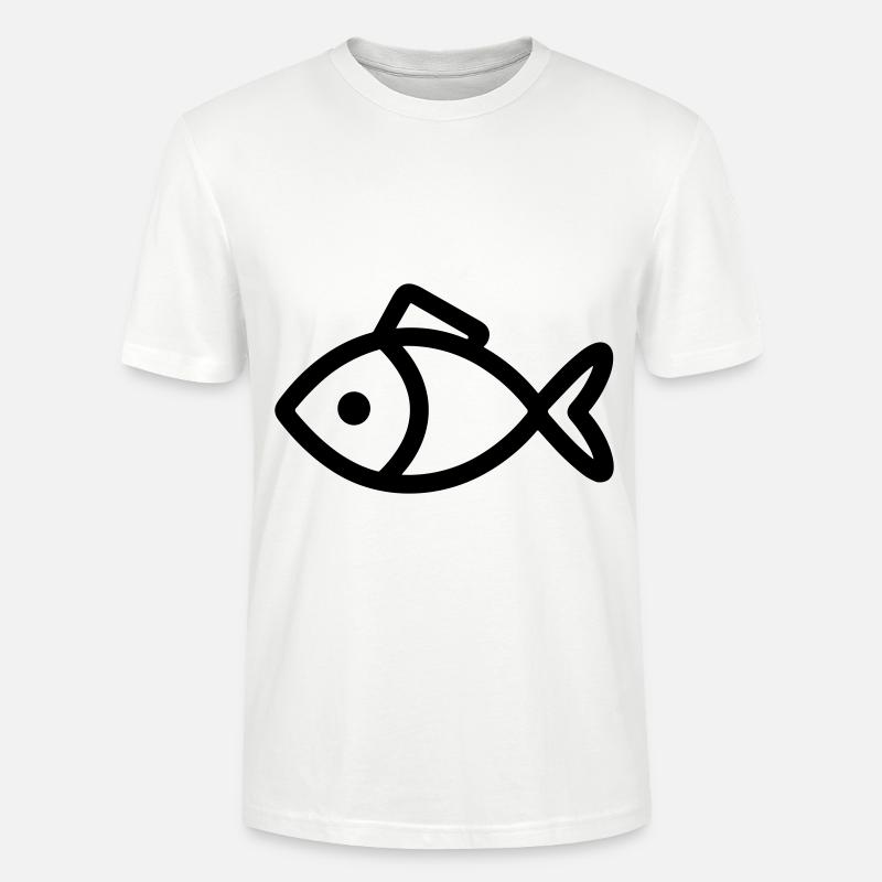 Fisch - Stanley/Stella Unisex Bio-T-Shirt CRAFTER - Weiß