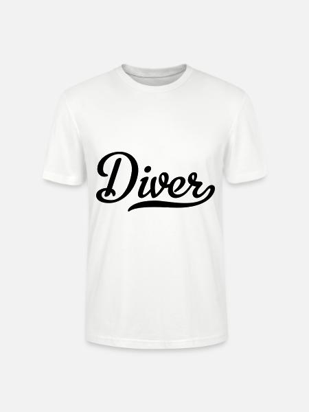 diver - Stanley/Stella CRAFTER Unisex Organic T-Shirt - white