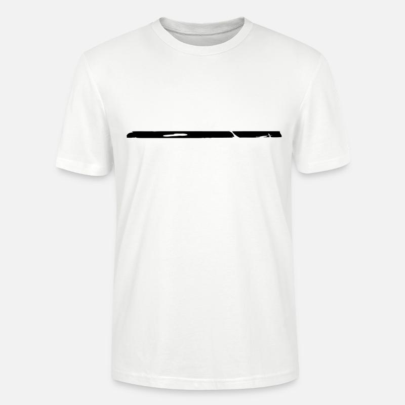 Graffiti brush stroke line - Stanley/Stella CRAFTER Unisex Organic T-Shirt - white