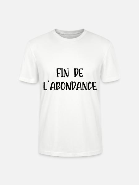 fin de l'abondance - T-shirt bio CRAFTER Stanley Stella Unisexe - blanc