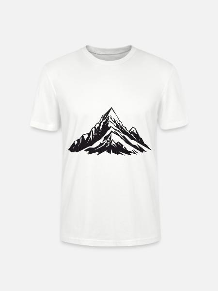 Mountains Symbol Mountaineering - Stanley/Stella CRAFTER Unisex Organic T-Shirt - white