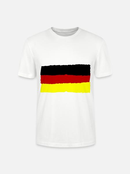 Germany Flag Flag - Stanley/Stella CRAFTER Unisex Organic T-Shirt - white