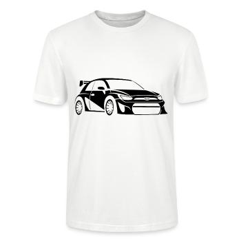 rallye - T-shirt bio CRAFTER Stanley Stella Unisexe - blanc - Devant - Alina (178cm) & Michal (187cm)