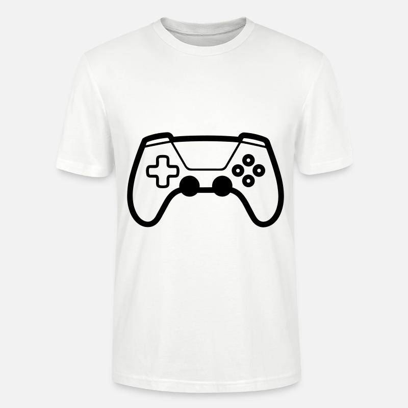 Videospiel-Controller - Stanley/Stella Unisex Bio-T-Shirt CRAFTER - Weiß