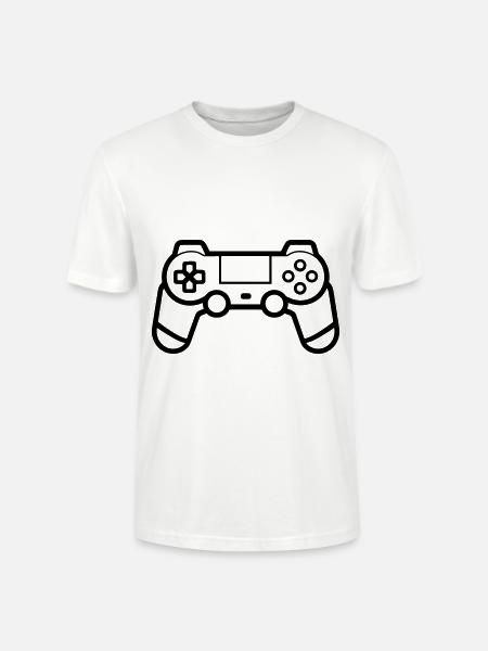 Video game controller - Stanley/Stella CRAFTER Unisex Organic T-Shirt - white