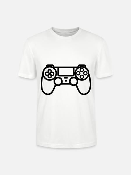 Video game controller - Stanley/Stella CRAFTER Unisex Organic T-Shirt - white
