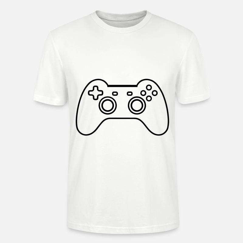 Videospiel-Controller - Stanley/Stella Unisex Bio-T-Shirt CRAFTER - Weiß