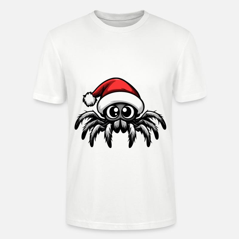 Tarantula Weihnachten Niedlich - Stanley/Stella Unisex Bio-T-Shirt CRAFTER - Weiß