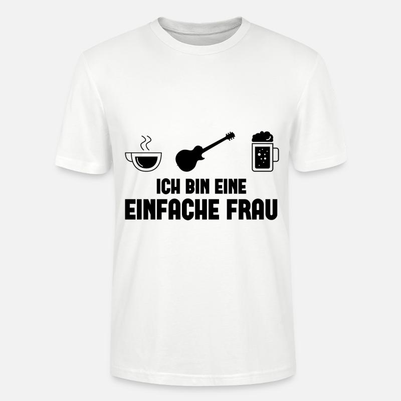 Ich bin ein Einfache Frau - - Stanley/Stella Unisex Bio-T-Shirt CRAFTER - Weiß
