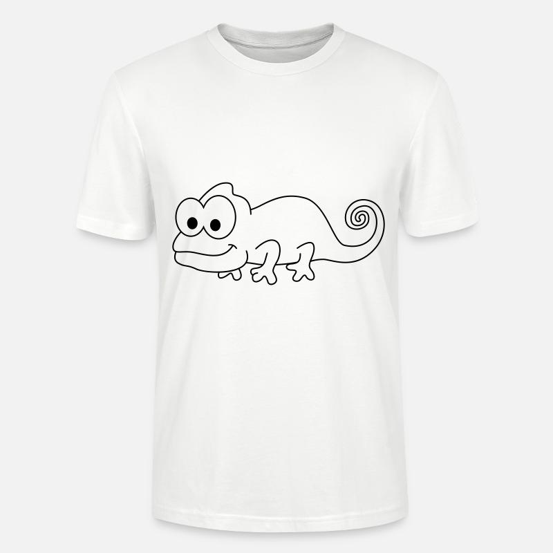Chamäleon Comic Tier - Stanley/Stella Unisex Bio-T-Shirt CRAFTER - Weiß