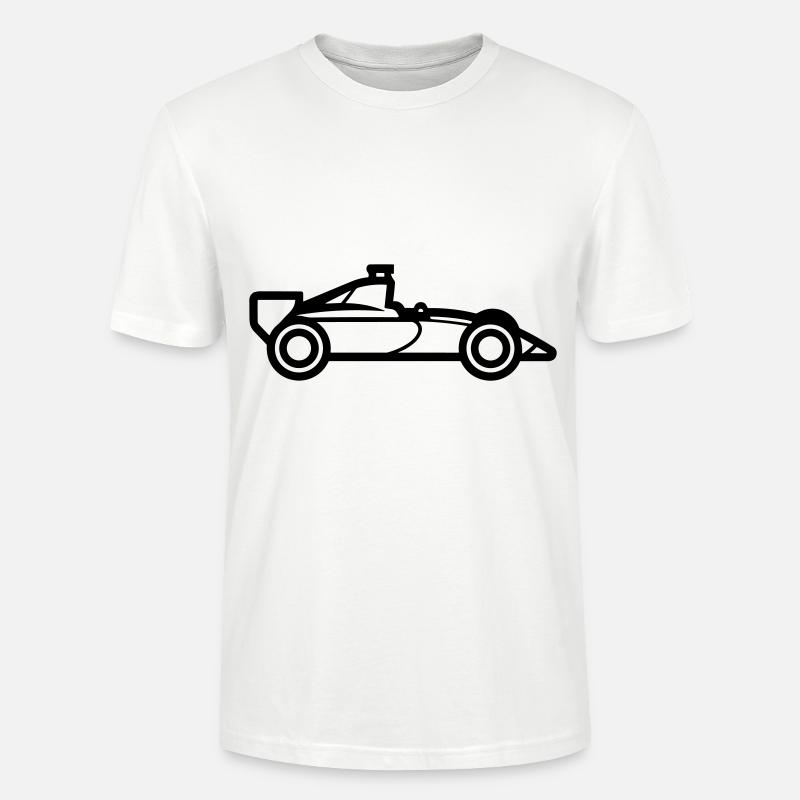 F1-Rennwagen - Stanley/Stella Unisex Bio-T-Shirt CRAFTER - Weiß