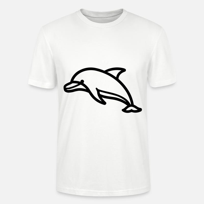 dauphin - T-shirt bio CRAFTER Stanley Stella Unisexe - blanc