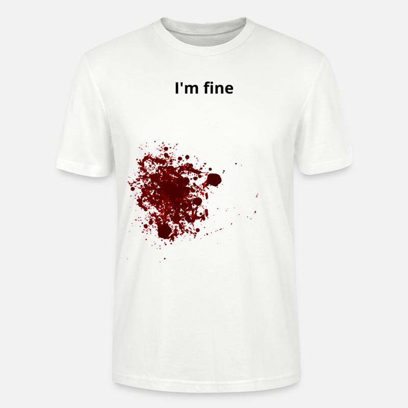 Blessure blessure sang - T-shirt bio CRAFTER Stanley Stella Unisexe - blanc