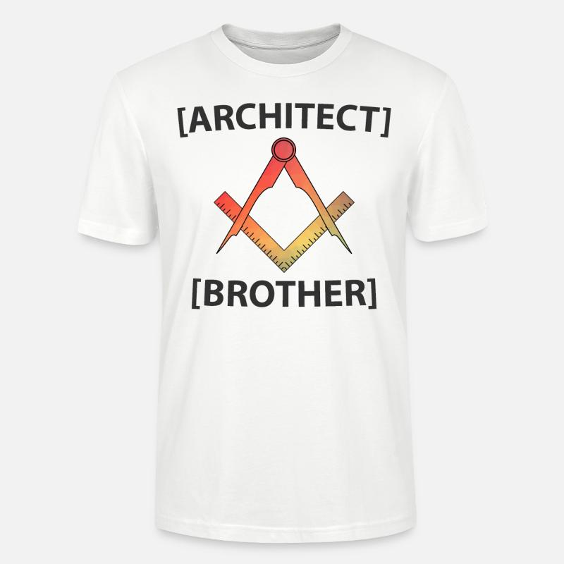 Architecte Frère - T-shirt bio CRAFTER Stanley Stella Unisexe - blanc