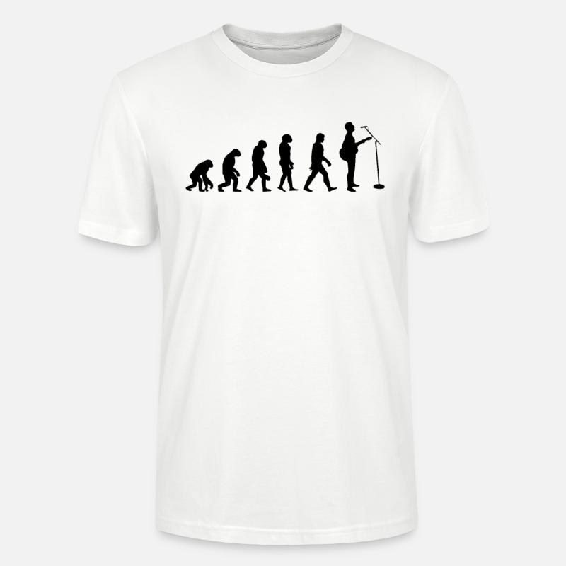 Evolution der Gitarre - Stanley/Stella Unisex Bio-T-Shirt CRAFTER - Weiß