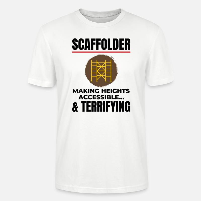 Gerüstbauer Gerüstbauer Gerüstbaubühne - Stanley/Stella Unisex Bio-T-Shirt CRAFTER - Weiß