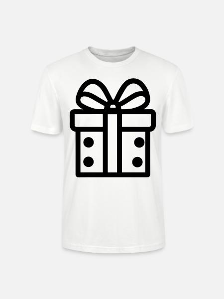 Geschenk-Icon-Box - Stanley/Stella Unisex Bio-T-Shirt CRAFTER - Weiß