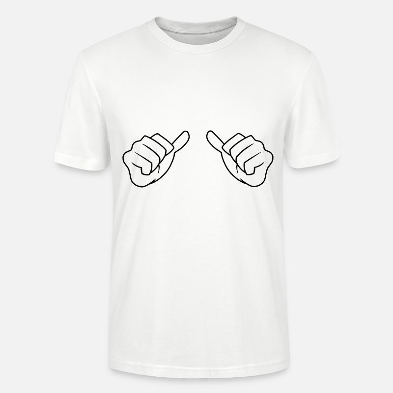 Daumen - Stanley/Stella Unisex Bio-T-Shirt CRAFTER - Weiß