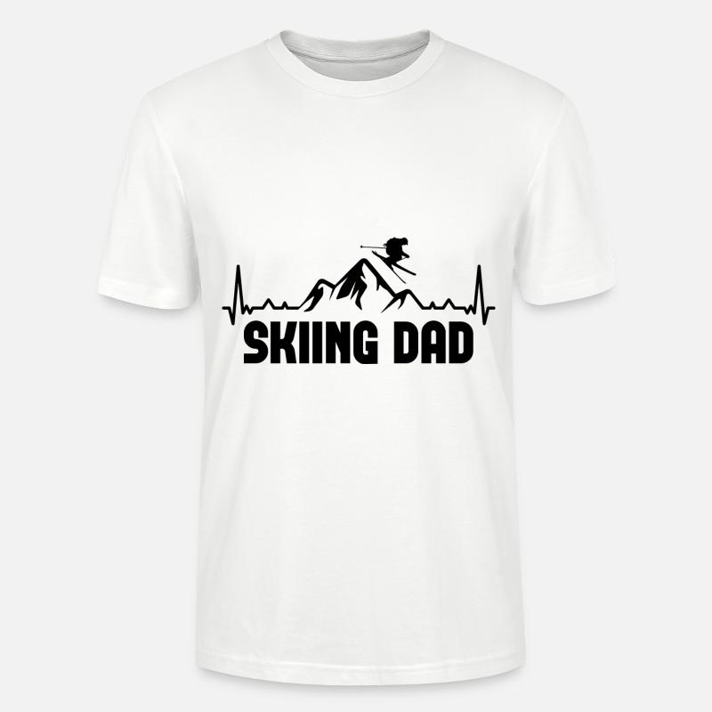 Ski DAD 1 - - T-shirt bio CRAFTER Stanley Stella Unisexe - blanc