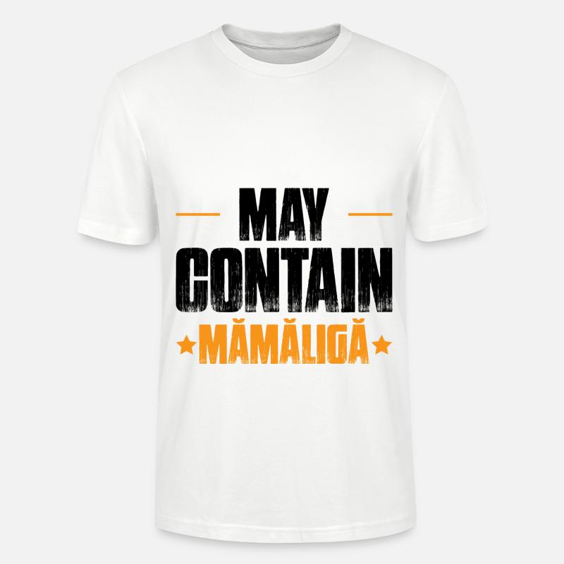 Peut contenir Mamaliga - T-shirt bio CRAFTER Stanley Stella Unisexe - blanc